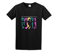 QIANHANTANG Breakfast Club Breakdance Silhouettes Comedy Ringwald Unisex 100% Cotton Short-Sleeve T-Shirts Black XXXL