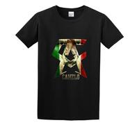 QIANHANTANG Canelo Alvarez Logo Unisex 100% Cotton Short-Sleeve T-Shirts Black M