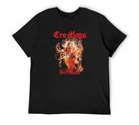 QIANHANTANG CRO-Mags Best Wishes Unisex 100% Cotton Short-Sleeve T-Shirts Black XL