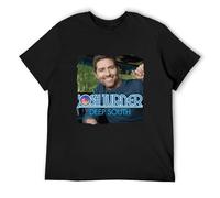 QIANHANTANG Crottsmills Tees with Josh Turner Design Running Men Top Unisex 100% Cotton Short-Sleeve T-Shirts Black XXL
