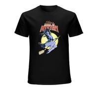 QIANHANTANG Elvira Elvira's House of Mystery Movie Poster Unisex 100% Cotton Short-Sleeve T-Shirts Black XL