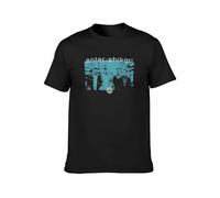 QIANHANTANG Enter Shikari Unisex 100% Cotton Short-Sleeve T-Shirts Black XXXL