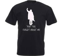QIANHANTANG Haoshi The Breakfast Club Simple Minds Don't You Forget About Me 80S Movie Unisex 100% Cotton Short-Sleeve T-Shirts Black XL