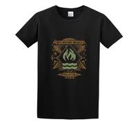 QIANHANTANG Hot Water Music Unisex 100% Cotton Short-Sleeve T-Shirts Black XL