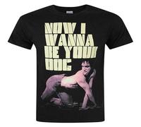 QIANHANTANG I Wanna Be Your Dog Unisex 100% Cotton Short-Sleeve T-Shirts Black L