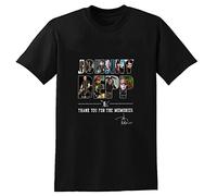 QIANHANTANG Johnny Depp Thank You For The Memories Unisex 100% Cotton Short-Sleeve T-Shirts Black XXXL