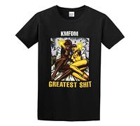 QIANHANTANG KMFDM Greatest Unisex 100% Cotton Short-Sleeve T-Shirts Black XXXL