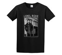 QIANHANTANG Lionel Richie Scarf Unisex 100% Cotton Short-Sleeve T-Shirts Black XXXL