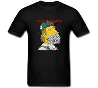 QIANHANTANG Mac Demarco Art Unisex 100% Cotton Short-Sleeve T-Shirts Black XXXL