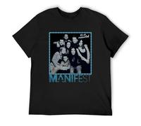 QIANHANTANG Manifest TV Series It's All Connected Unisex 100% Cotton Short-Sleeve T-Shirts Black L