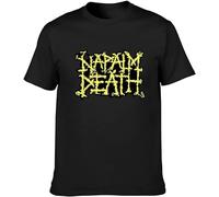 QIANHANTANG Napalm Death Unisex 100% Cotton Short-Sleeve T-Shirts Black XXL