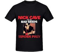 QIANHANTANG Nick Cave Tender Prey Tracks Unisex 100% Cotton Short-Sleeve T-Shirts Black XXXL