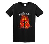 QIANHANTANG Onslaught Killing Peace Unisex 100% Cotton Short-Sleeve T-Shirts Black XXXL