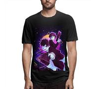 QIANHANTANG Psycho-Pass Unisex 100% Cotton Short-Sleeve T-Shirts Black XXL