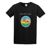 QIANHANTANG Reading Christopher Cross Unisex 100% Cotton Short-Sleeve T-Shirts Black M