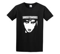 QIANHANTANG Siouxsie and The Banshees Face Unisex 100% Cotton Short-Sleeve T-Shirts Black M