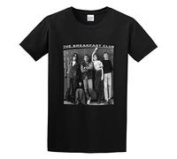 QIANHANTANG The Breakfast Club Unisex 100% Cotton Short-Sleeve T-Shirts Black XL