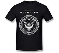 QIANHANTANG The Fields of Nephilim Unisex 100% Cotton Short-Sleeve T-Shirts Black S