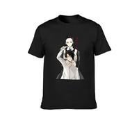 QIANHANTANG The Promised Neverland Isabella and Ray The Promised Neverland Unisex 100% Cotton Short-Sleeve T-Shirts Black L