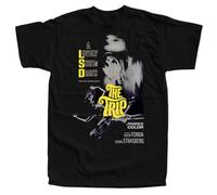 QIANHANTANG The Trip Roger Corman Film Movie Poster Unisex 100% Cotton Short-Sleeve T-Shirts Black XXXL