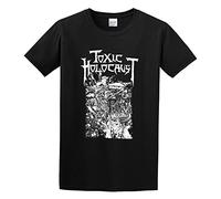 QIANHANTANG Toxic Holocaust Band Nuke The Cross Unisex 100% Cotton Short-Sleeve T-Shirts Black S
