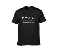QIANHANTANG Unagi Not Something You Are Something You Have Unisex 100% Cotton Short-Sleeve T-Shirts Black XL