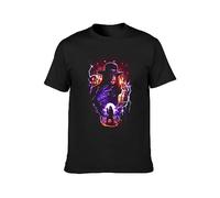 QIANHANTANG Undertaker Hell'S Gate Unisex 100% Cotton Short-Sleeve T-Shirts Black XXXL