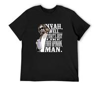 QIANHANTANG Yeah Well That's Just Like Your Opinion Unisex 100% Cotton Short-Sleeve T-Shirts Black S