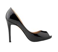 QIANKUN Plataforma Zapatos De Boda De Verano Sexy Señoras De Punta Abierta Tacones Altos Sandalias De Punta Abierta Tacones Altos-Negro,9