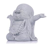 QIANLING Estatua de Buda riendo de 2.9 pulgadas para interiores, monje de China Zen, Buda bebé, escultura de buena suerte, adorno de Feng Shui, mito Budha, ídolo para la paz, decoración del hogar,