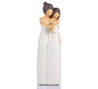 QIANLING Figura de madre e hija de 10.2 pulgadas para mamá o hija, ideal para decoración de dormitorio, sala de estar, mesa o estantería, regalo sincero para cumpleaños, día de la madre y San Valentín