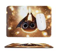 QIANLUOO Alfombrilla de Ratón Gaming, Alfombrilla de Ratón Fina y Suave para Juegos 32 x 26 cm, Impermeable y Base Antideslizante, Mejora la precisión y la Velocidad - Murciélagos encantadores h-451