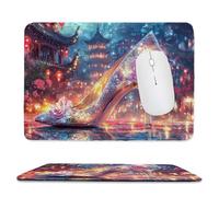 QIANLUOO Alfombrilla Ratón Zapatos de Cristal Gauguin Alfombrilla Escritorio 240 x 200 mm Mejora la Precisión y la Velocidad con Base de Goma Antideslizante y Bordes Cosidos Duradera y Cómoda j-789