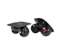 Qianly 1 Par de Patinetas Divididas, Patines de Carretera, Regalo Profesional, Portátiles con Ruedas Antideslizantes para Deportes, Patinaje para Principiant, Rueda de Arco Negro