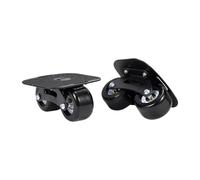 Qianly 1 Par de Patinetas Divididas, Patines de Carretera, Regalo Profesional, Portátiles con Ruedas Antideslizantes para Deportes, Patinaje para Principiant, Rueda Negra