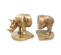 Qianly 1 Par Sujetalibros Decorativos Soportes Libros Estantería Escultura Animal Resina Antideslizante Mantiene Libros Pesados Ordenados