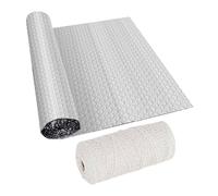 Qianly 1 Roll Película de Aislamiento Térmico Burbuja Reflectante Aluminio Impermeable para Protección de Invernaderos Macetas Sheds Hogar RV Puertas de Gara, 60 Cm X 300 Cm