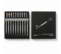 Qianly 10 Piezas Juego stornilladores con Estuche Metálico stornilladores Precisión Manual Herramientas para Técnicos