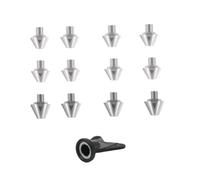 Qianly 12 Piezas Tacos para Zapatos de Fútbol Pernos de Aluminio Ligeros Y Resistentes con Herramienta Práctica Tornillos Fáciles de Poner Adecuados, Rosca de 6 Mm 8 11