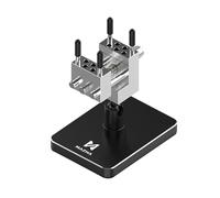 Qianly 15 Piezas Vise Modelismo Banco Mini Tornillo Universal Rotatoria Mordaza Aluminio Ajustable Adecuado para Bricolaje Reparación Relojes Joyería