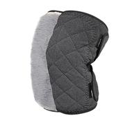 Qianly 2 Piezas Calentador de Protector Rodilleras Soporte Antideslizante Poliéster Térmico Grueso Adecuado para Actividades Deportivas de Invierno, Gris Oscuro con Felpa