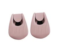 Qianly 2 Piezas Clips para Caña de Pescar Soporte de Caña Grapas Fijadoras Práctico de EVA Antideslizante Adecuado para Pesca Recreativa Viajes Org, Rosa