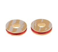 Qianly 2 Piezas de Anillos Guía de Nailon para Cañas de Pescar, para Enrollar La Línea, para Reparar, Rojo