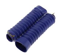 Qianly 2 Piezas Funda Polvo Horquilla Botas Goma Horquilla Guardapolvos Goma Gaiteros Universal Caucho Resistente y Elástico con Ventilación, Azul