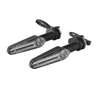 Qianly 2 Piezas Lámpara Indicadora de Motocicleta Luz Intermitente LED Montaje Manual Reemplazo de Plástico para Uso en Motos