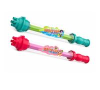 Qianly 2 Piezas Pistola Agua con Tobera Giratoria Portátil Disparador Agua Manual Manual para Niños, Piscina, Azul, Rosa
