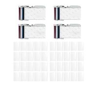 Qianly 20 Piezas Papel Fotográfico CP2100 Espalda Pegajosa Papel para Sublimación Instantánea Cartucho de Papel Protección Antihumedad Papel PP Adecuado, 40 Hojas