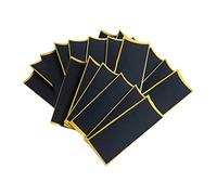 Qianly 20 Unidades de Cinta Adhesiva para Tabla de Skate de Dedos de 11x3,8 Cm, Cinta Adhesiva de Espuma para Monopatín, Pegatinas, Mini Monopatín, Suministr, Negro