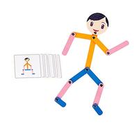 Qianly 24 Piezas Juguetes Rompecabezas Madera Niños Rompecabezas Educativos Juego de Construcción Infantil Manualidades Actividades Material Madera Seguro