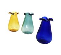 Qianly 3 Jarrones de Cristal en Miniatura a Escala 1:12 para Casa de Muñecas, Accesorios para Juegos de Simulación, Adornos, Estatua de Escritorio, Modelo DI, 1,6 cm x 2,6 cm